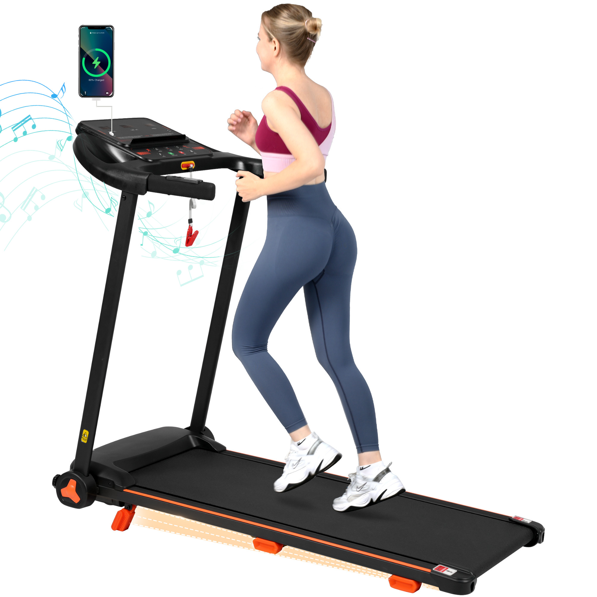 2.5HP Quiet Folding Treadmill