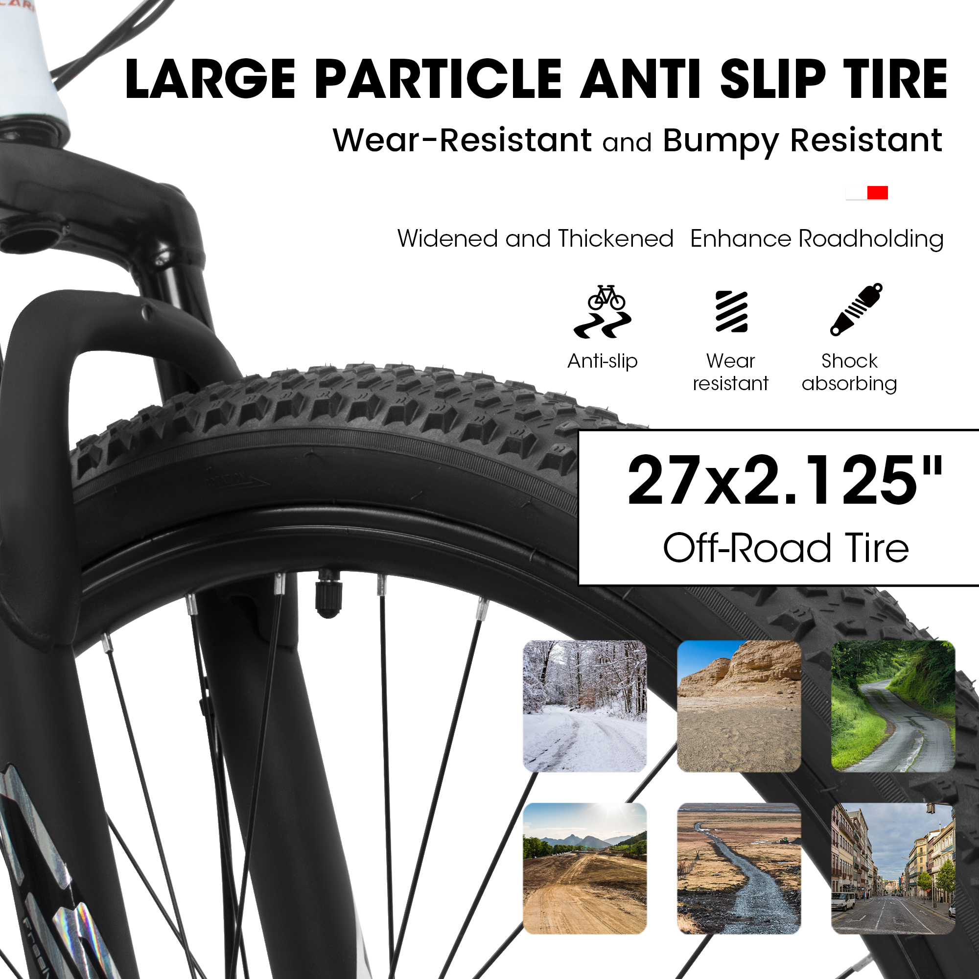 E-CARPAT A27366 27 Inch Mountain Bike