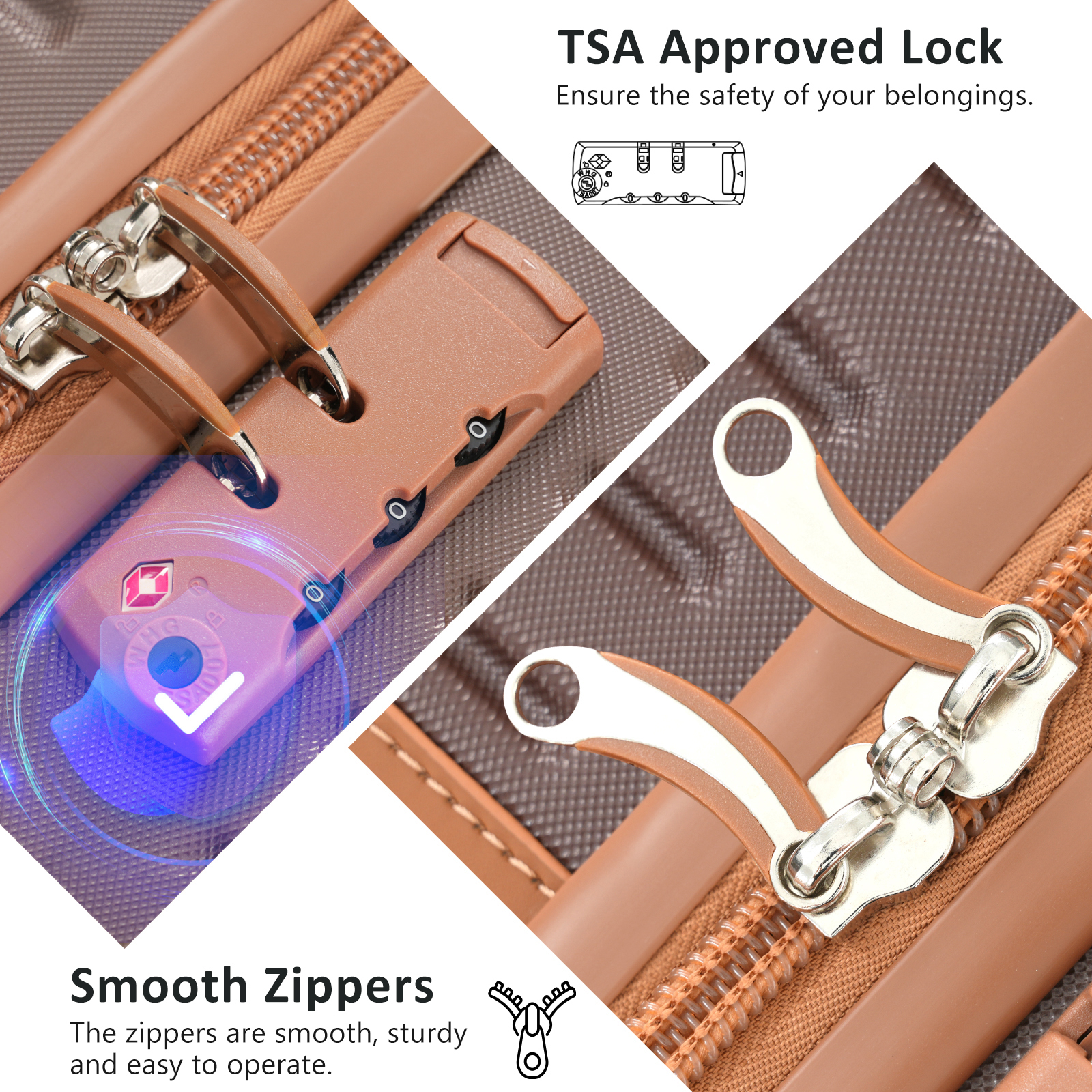 Hardshell Luggage Set with TSA Lock