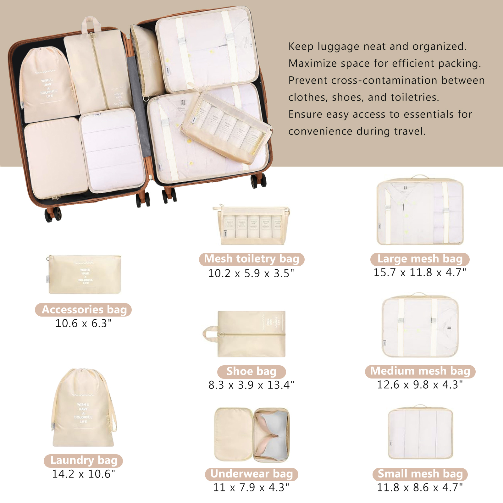 Hardshell Luggage Set with TSA Lock