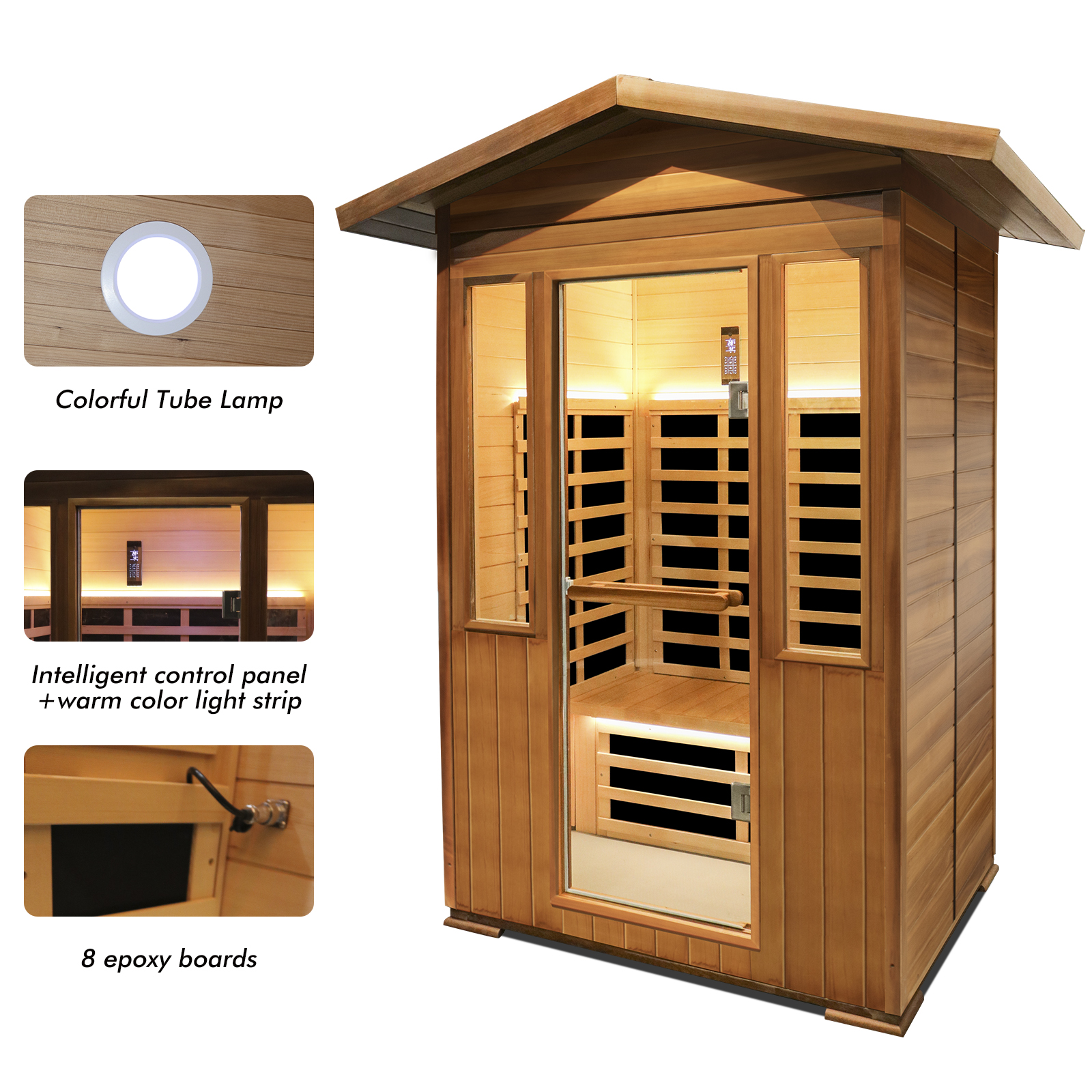Outdoor Single Far Infrared Sauna Room - Image 8