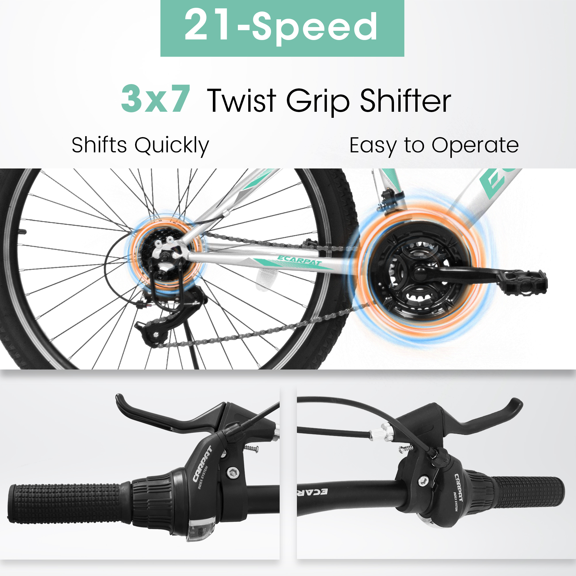 ECARPAT A26208 Ecarpat 24 Inch Mountain Bike