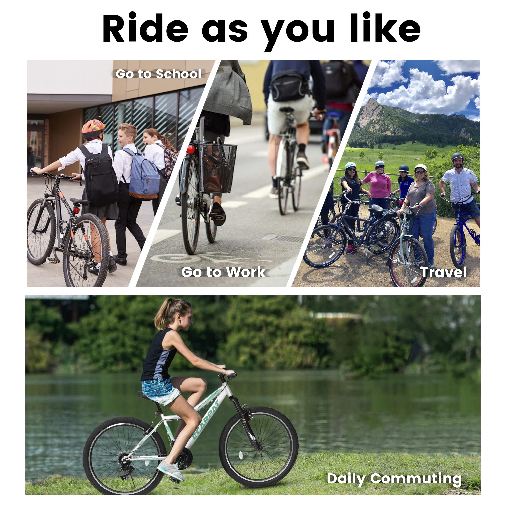 ECARPAT A26208 Ecarpat 24 Inch Mountain Bike