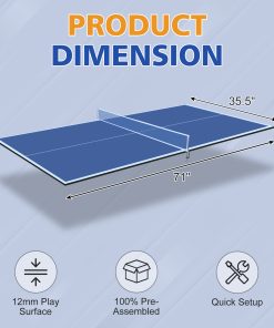 6*3FT Mid-size Ping Pong Table Top