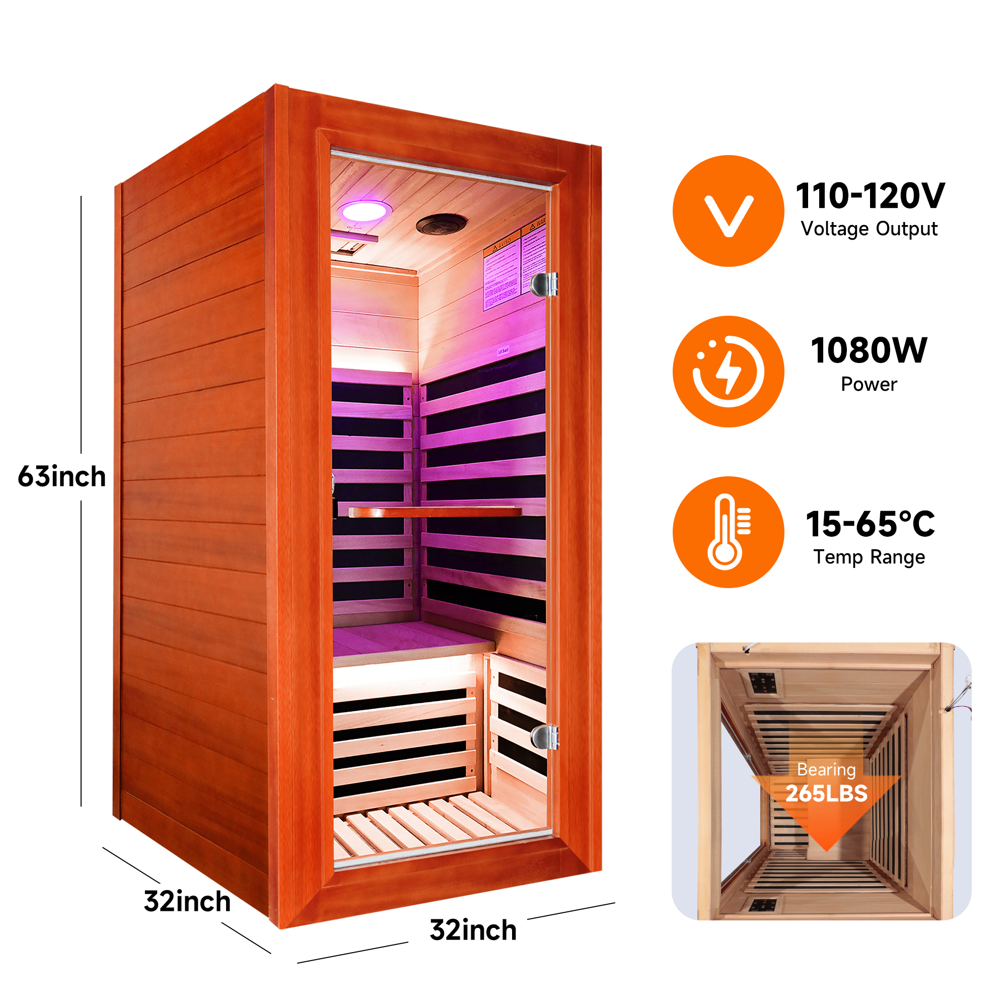 Infrared Sauna Room, Single - Image 4