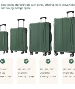 6 Piece Suitcase Set
