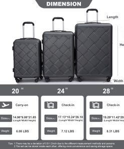 Expandable Hardshell Suitcase, 8-Piece Set