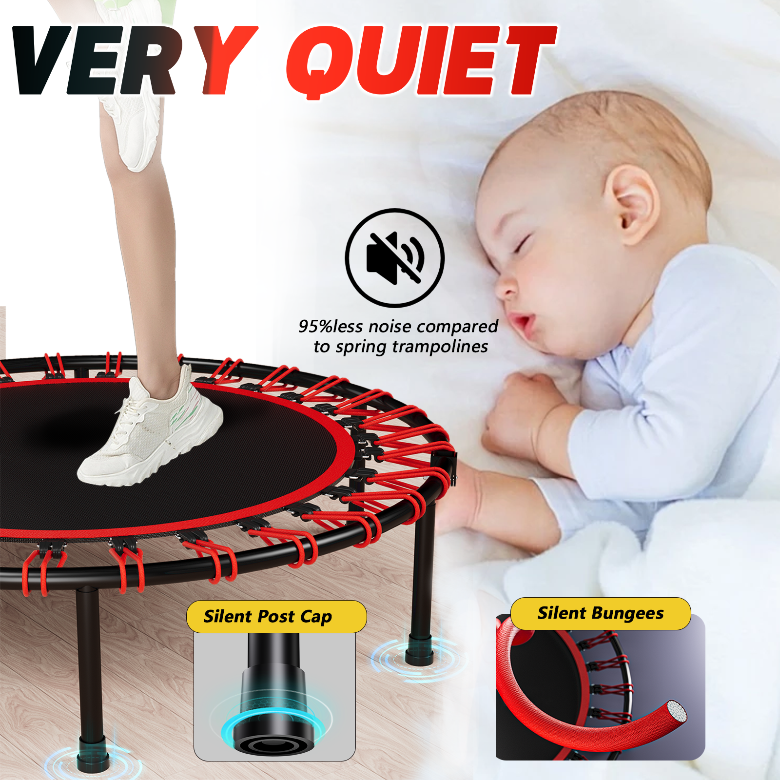 40-inch Foldable Trampoline - Image 2