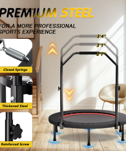 Alternative view of 40-inch Foldable Trampoline With Handle