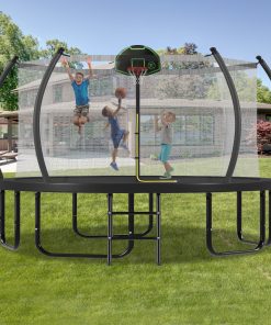 12FT Trampoline with Basketball Hoop