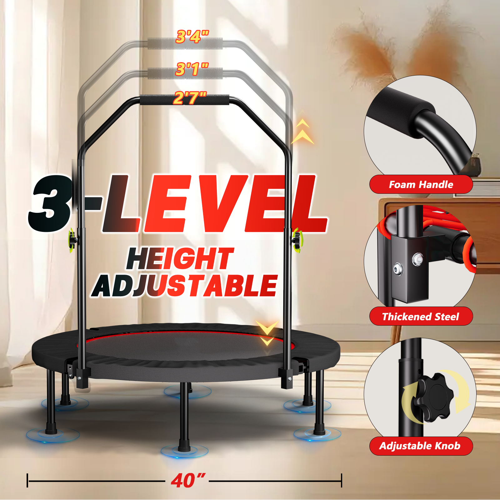 40-inch Foldable Trampoline - Image 6