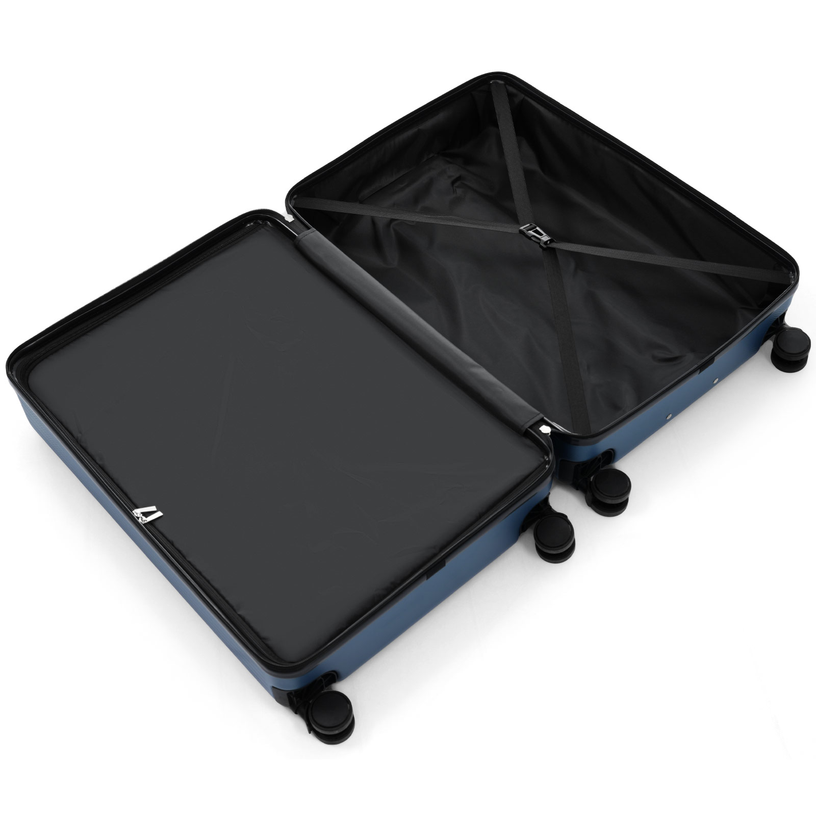 3 Piece Luggage Set with Spinner Wheels and TSA Lock