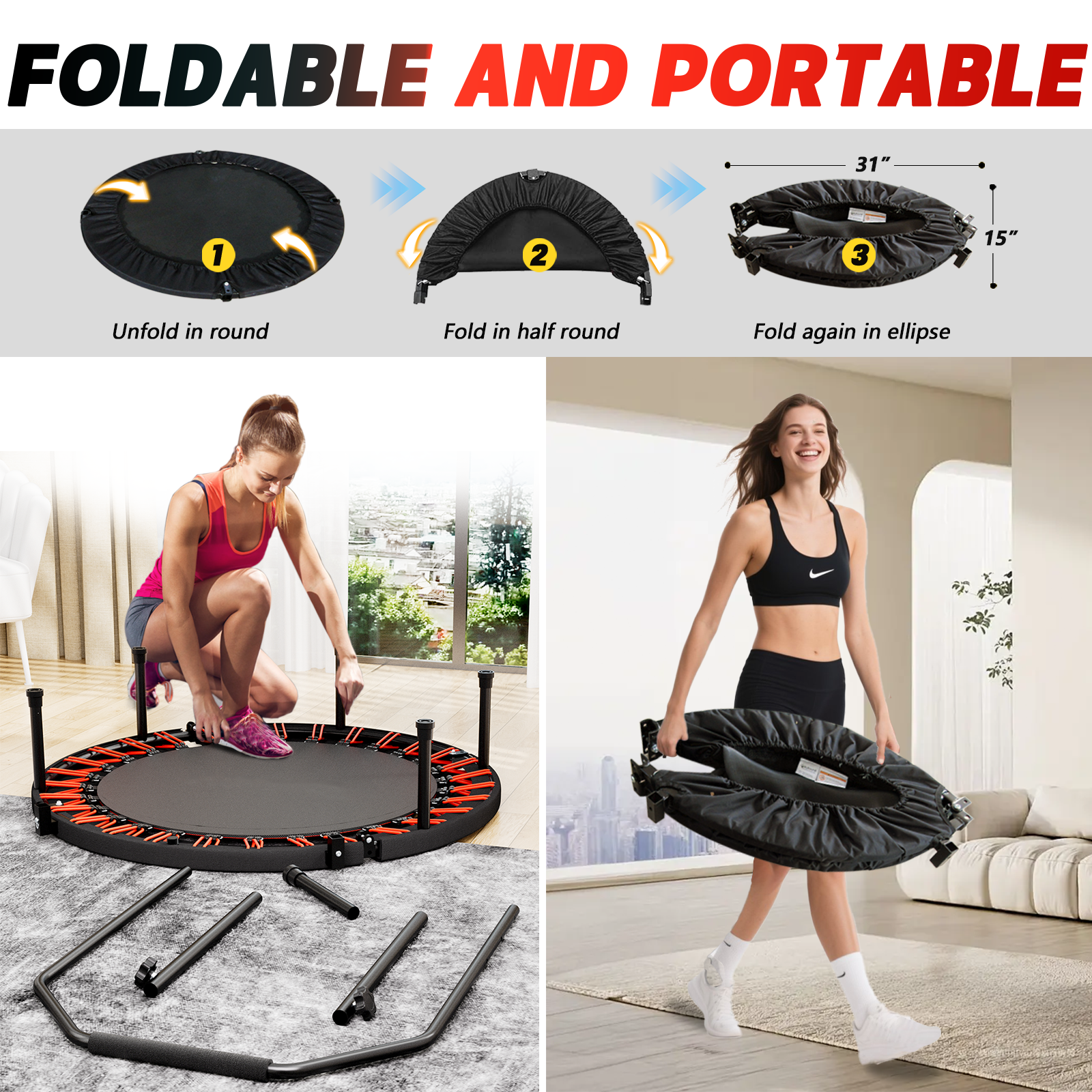 40-inch Foldable Trampoline - Image 5