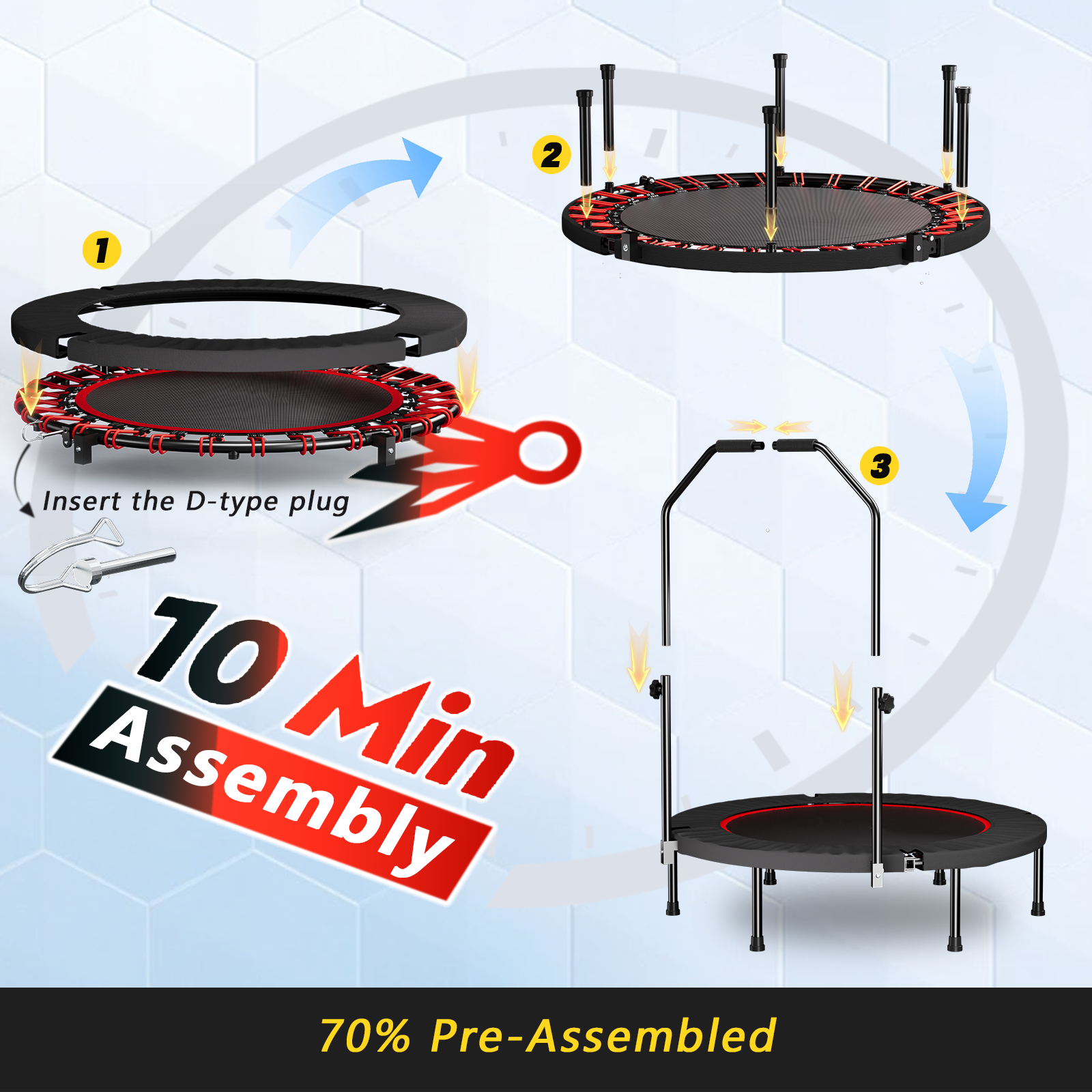 40-inch Foldable Trampoline - Image 7