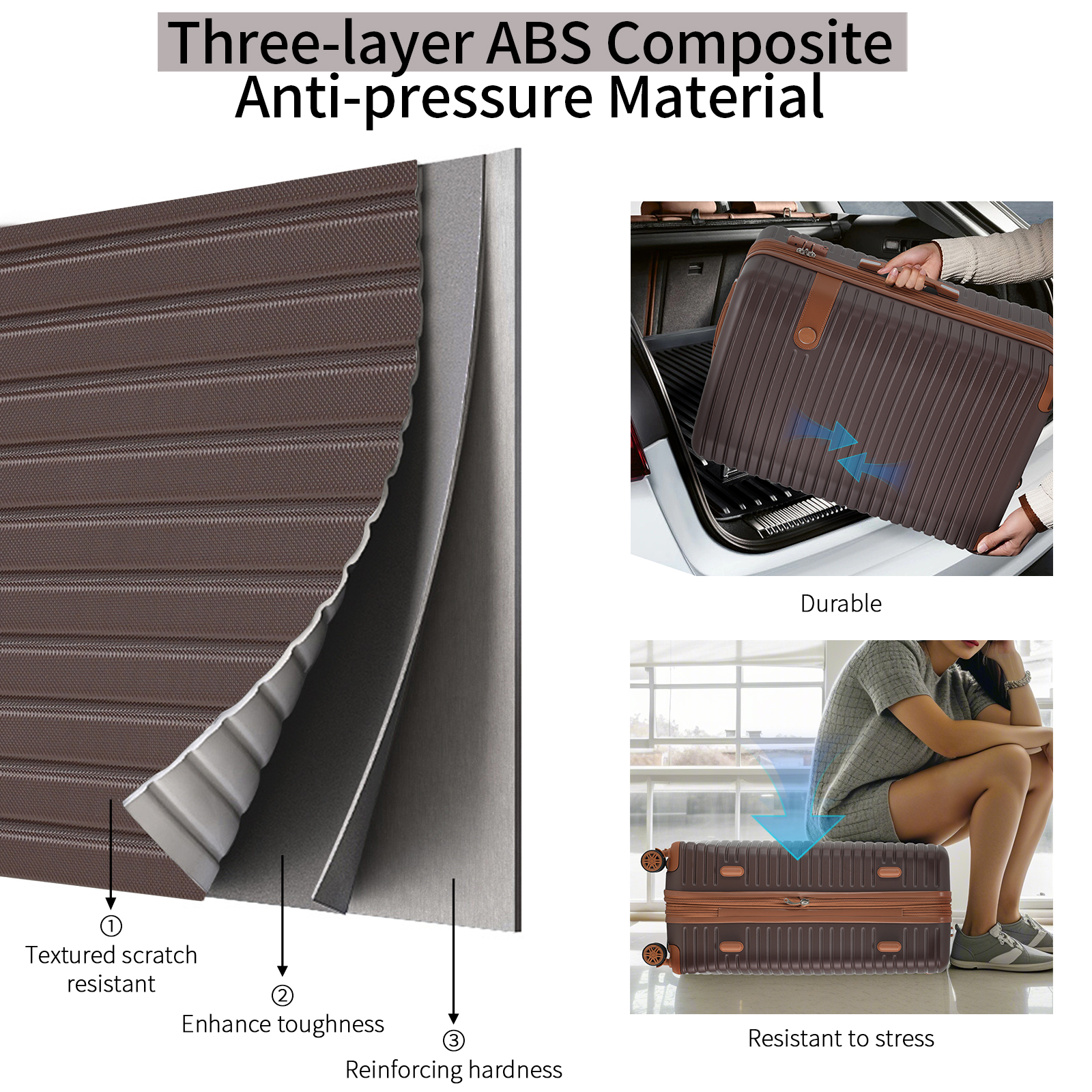 24-Inch Hardshell ABS Luggage