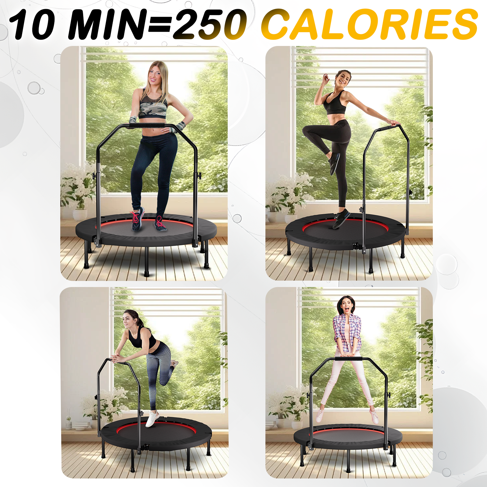 40-inch Foldable Trampoline With Handle - Image 8