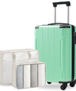 20-Inch Hardshell Carry-On Luggage, 2 Packing Cubes