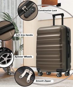 28 Inch Luggage, Hardshell ABS Suitcase With Spinner Wheels