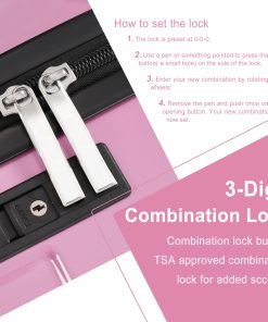 2 Piece Suitcase Set with Spinner Wheels