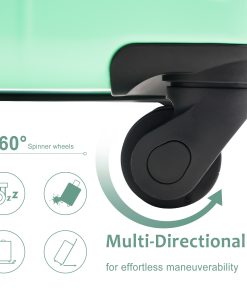 20-Inch Hardshell Carry-On Luggage, 2 Packing Cubes