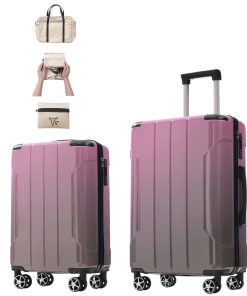 2 Piece Suitcase Set with Spinner Wheels