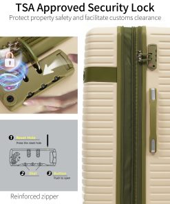 ABS Hard Shell Lightweight 4 Piece Luggage Set