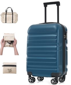 Hardshell ABS Carry-On Luggage with Spinner Wheels