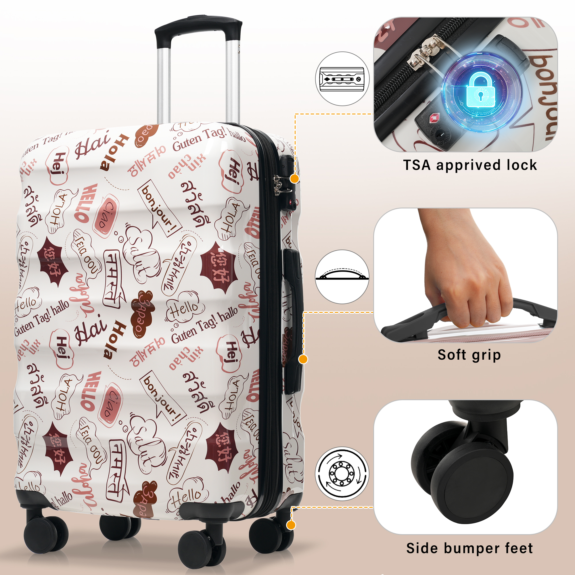 24 Inch Expandable Checked Luggage