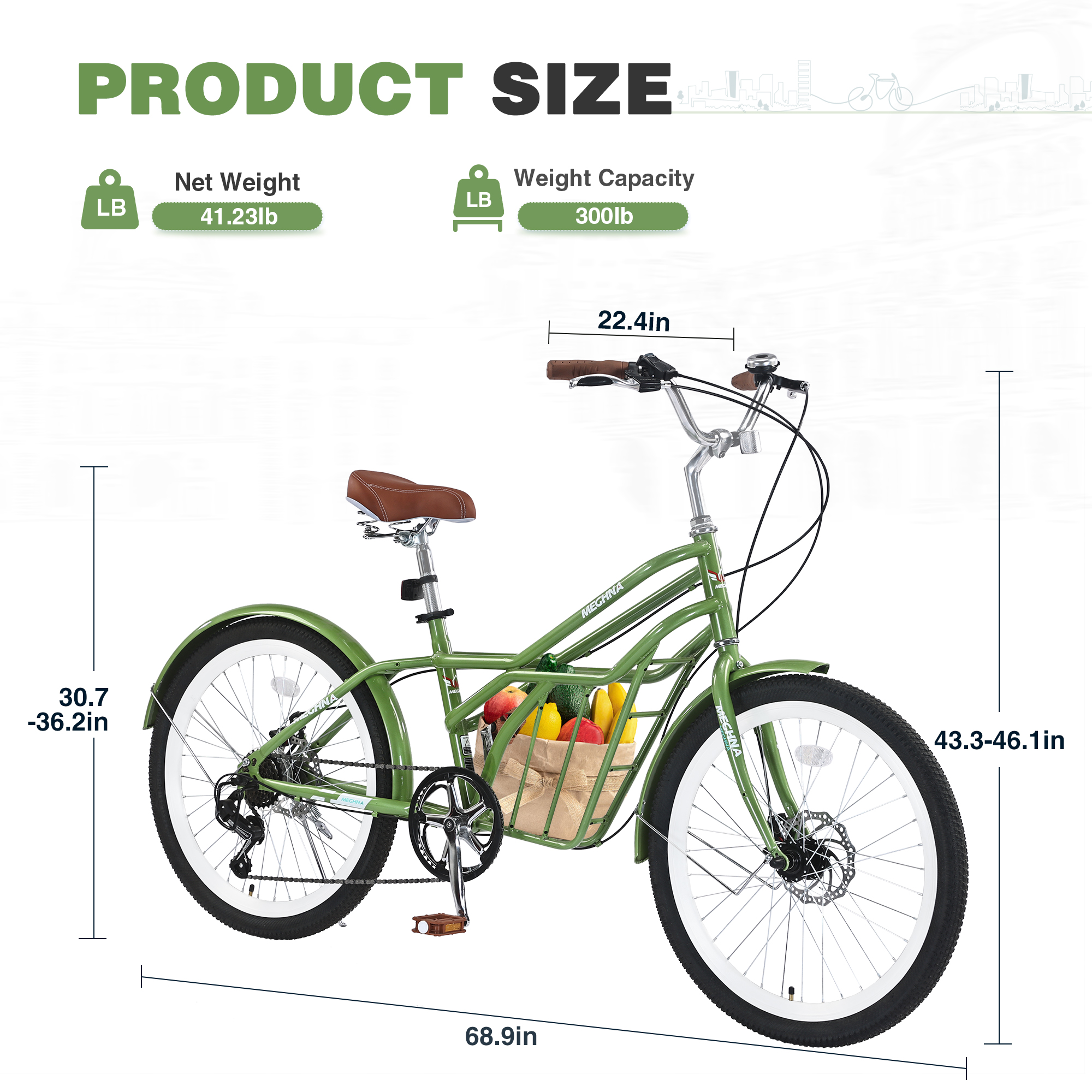 ZUKKA 24 Inch Commuter Bike