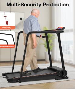 Portable Foldable Treadmill for Seniors with Optional APP Control