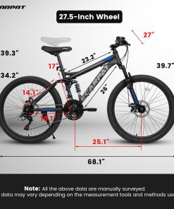 ECARPAT A2760 27.5 Inch Full Suspension Mountain Bike