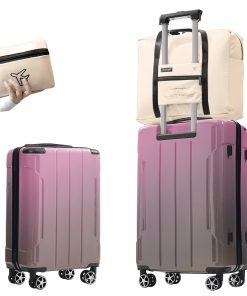 2 Piece Suitcase Set with Spinner Wheels