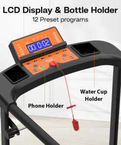 Portable Foldable Treadmill for Seniors with Optional APP Control