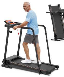 Portable Foldable Treadmill for Seniors with Optional APP Control