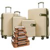 ABS Hard Shell Lightweight 4 Piece Luggage Set