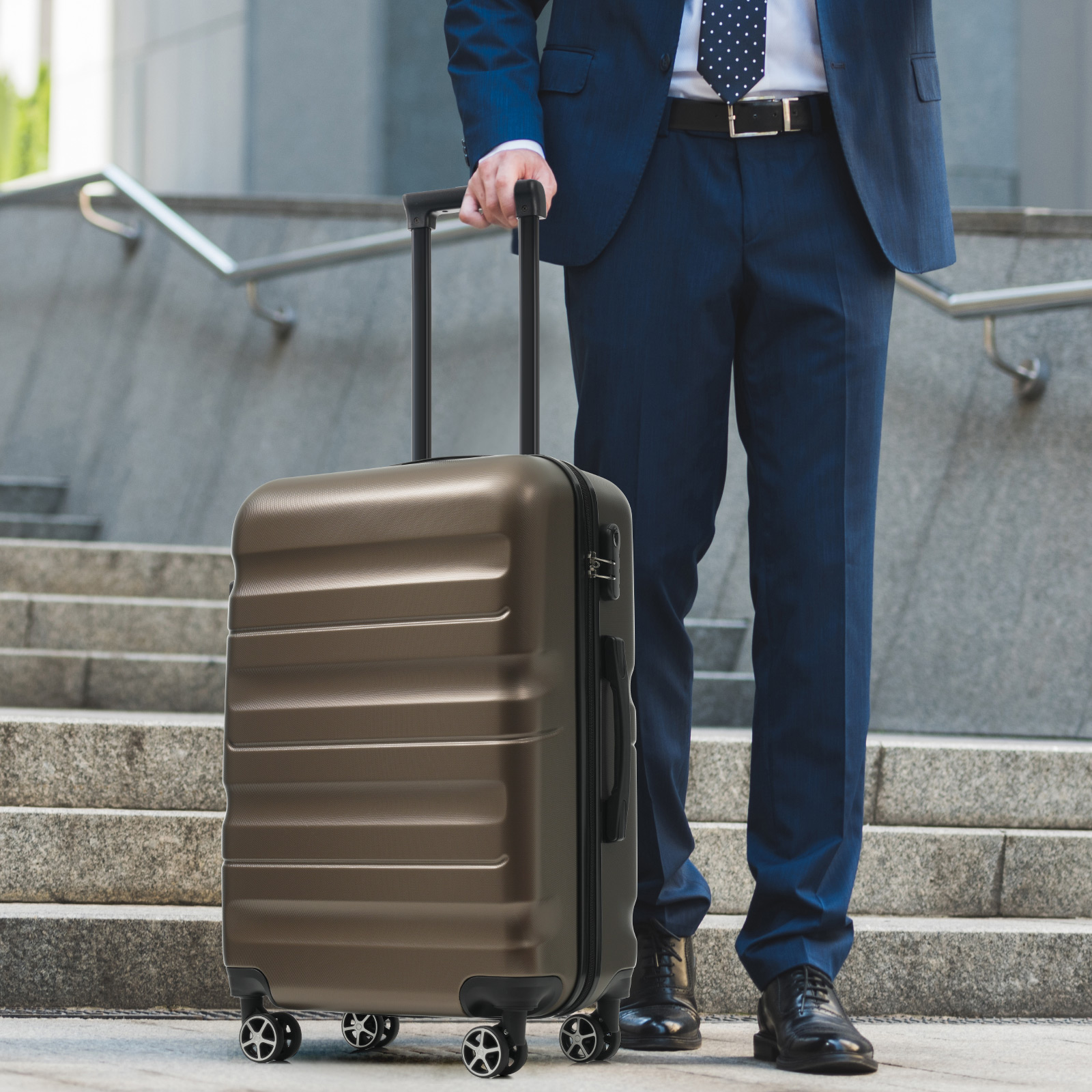 28 Inch Luggage, Hardshell ABS Suitcase With Spinner Wheels