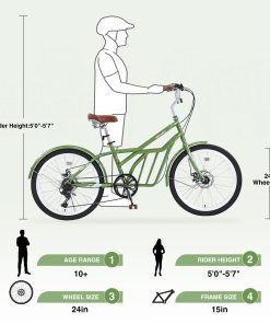 ZUKKA 24 Inch Commuter Bike