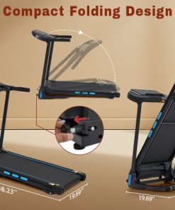 3.5HP Hydraulic System Auto Foldable Treadmill with Incline