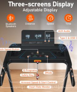 3.0HP Quiet Foldable Treadmills