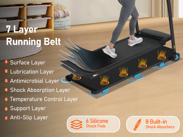 3.0HP Quiet Foldable Treadmills