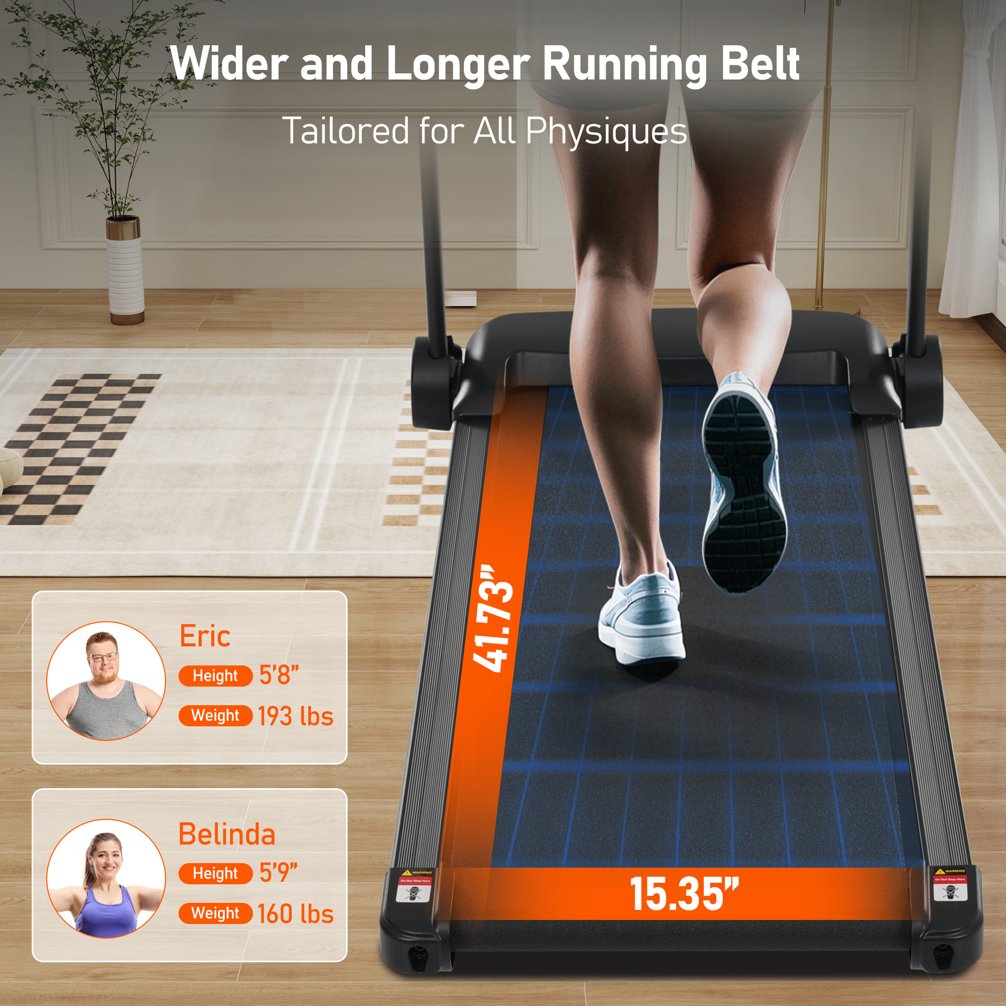 3.0HP Quiet Foldable Treadmills