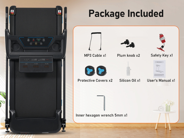 3.0HP Quiet Foldable Treadmills