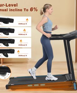 3.5HP Hydraulic System Auto Foldable Treadmill with Incline
