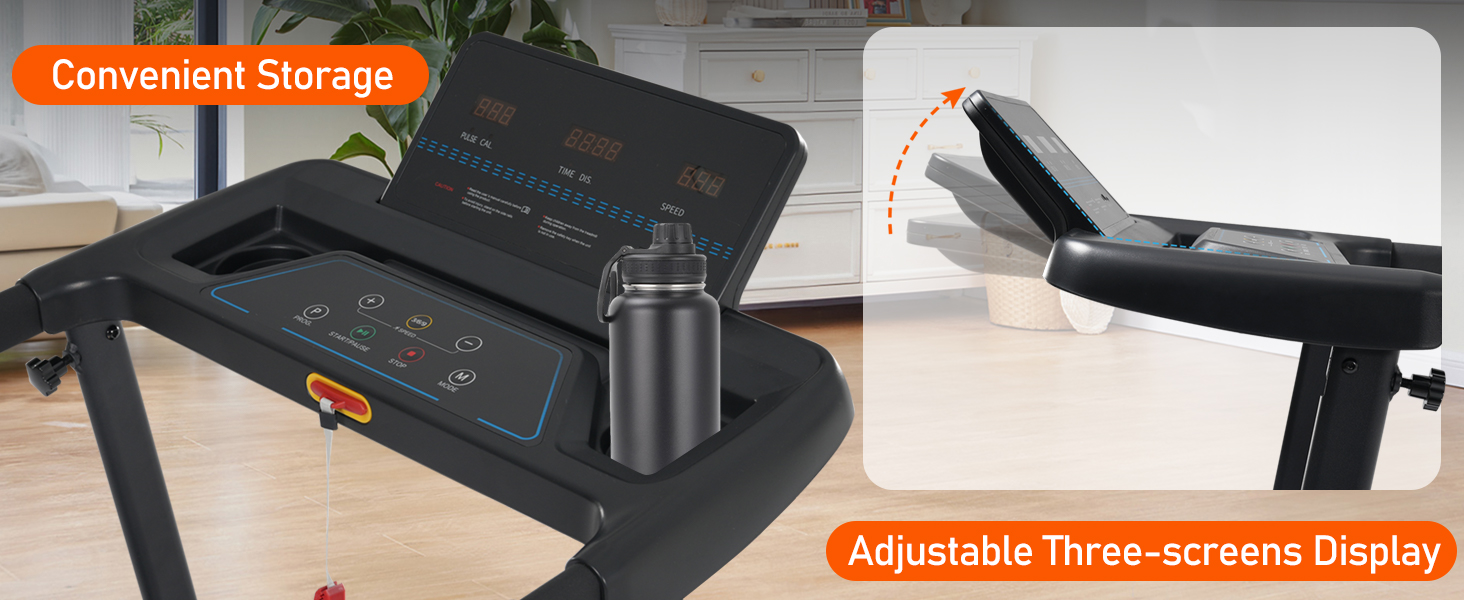 3.0HP Quiet Foldable Treadmills