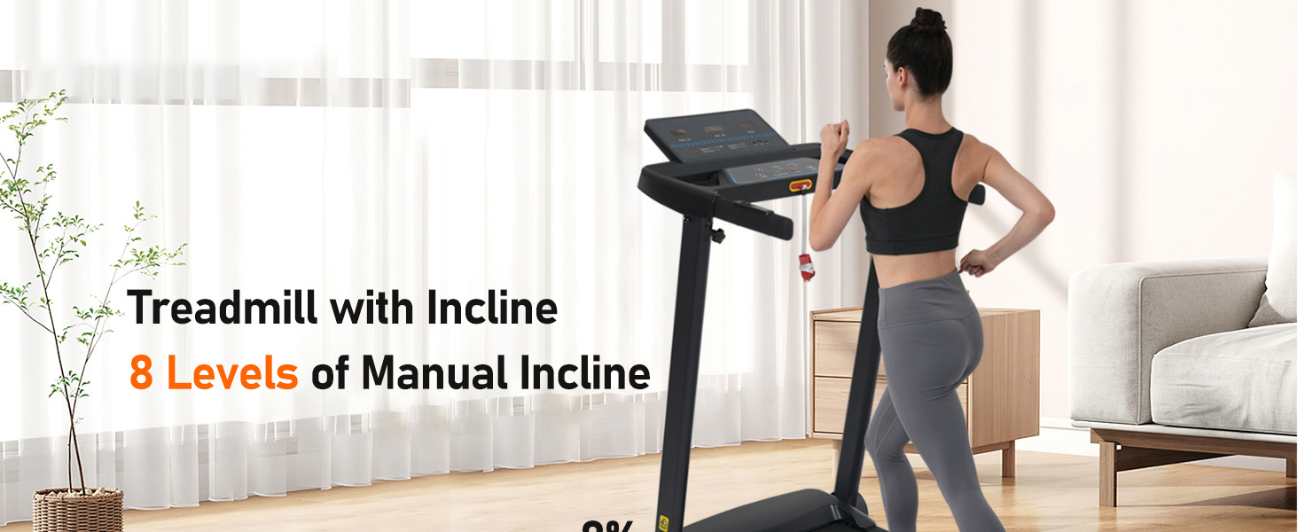 3.0HP Quiet Foldable Treadmills