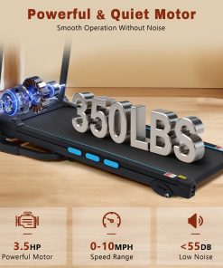 3.5HP Hydraulic System Auto Foldable Treadmill with Incline