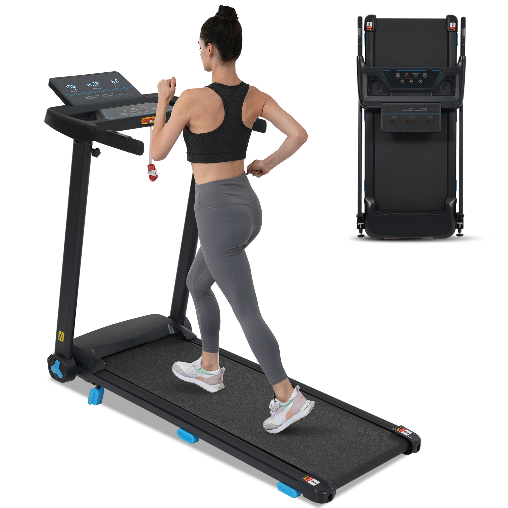 3.0HP Quiet Foldable Treadmills