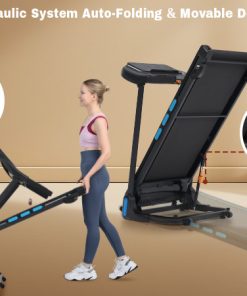 3.5HP Hydraulic System Auto Foldable Treadmill with Incline