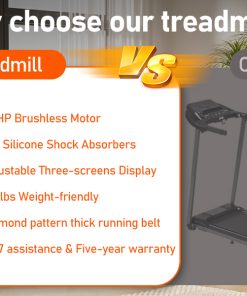 3.0HP Quiet Foldable Treadmills