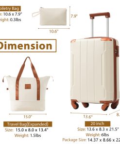 20 Inch 3 Piece Carry On Luggage Set